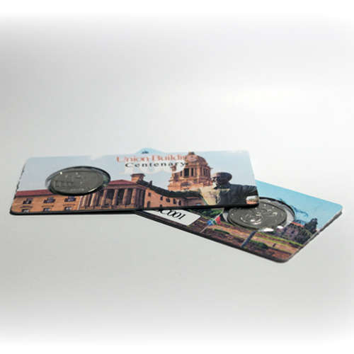 Union Building Centenary Two Rand Coin Flip Limited Edition - R2 2014 MS63-MS70 Potential