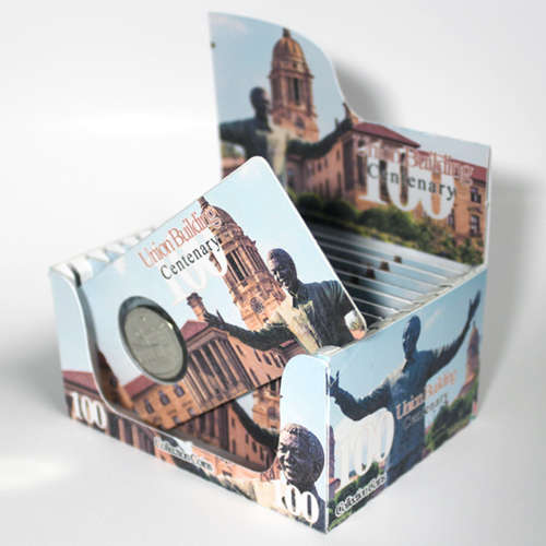 Union Building Centenary Two Rand Coin Flip Limited Edition - R2 2014 MS63-MS70 Potential