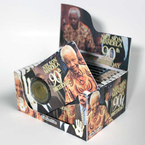 90 Years Birthday Of N. Mandela Five Rand Coin Flip Limited Edition - R5 2008 MS63-MS70 Potential