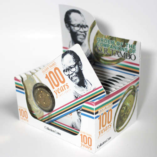 O.R. Tambo Centenary Five Rand Coin Flip Limited Edition - R5 2017 MS63-MS70 Potential