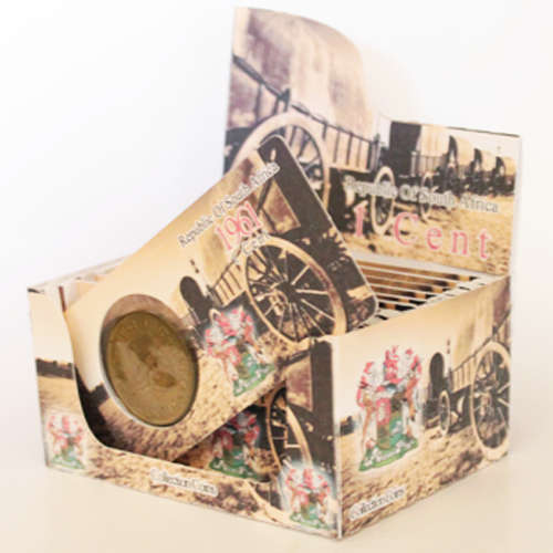 Republic Of South Africa One Cent Coin Flip - Eendrag Maak Mag / Unity Is Strength - 1c 1961