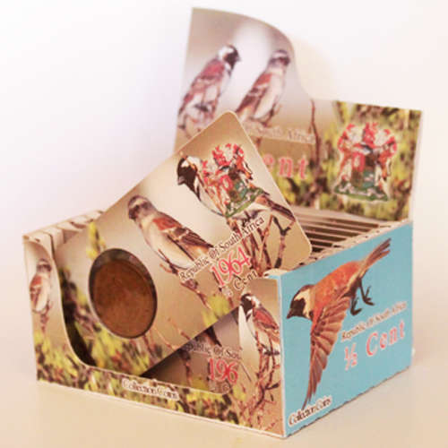 Republic Of South Africa Half Cent Coin Flip - Eendrag Maak Mag / Unity Is Strength - 1/2c 1964