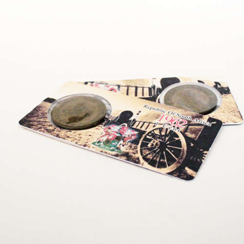 Republic Of South Africa One Cent Coin Flip - Eendrag Maak Mag / Unity Is Strength - 1c 1962