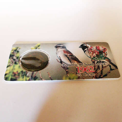 Republic Of South Africa Half Cent Coin Flip - Eendrag Maak Mag / Unity Is Strength - 1/2c 1962