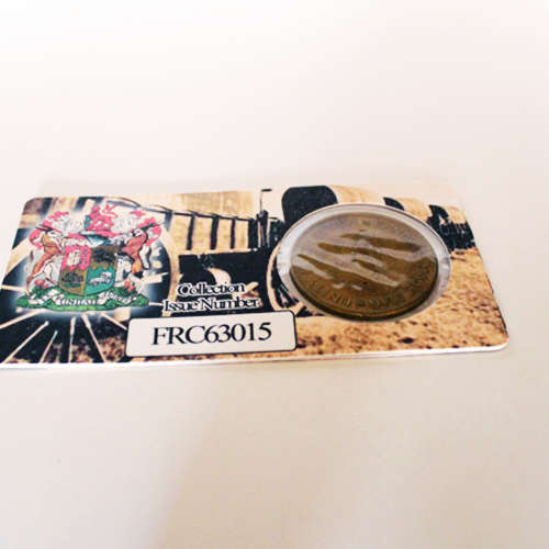 Republic Of South Africa One Cent Coin Flip - Eendrag Maak Mag / Unity Is Strength - 1c 1963