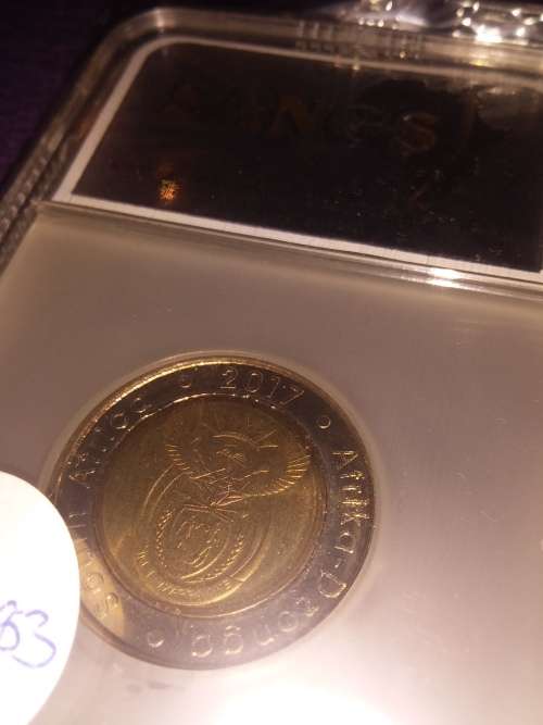 O.R. Tambo Centenary Five Rand (R5) Coin - SANGS Graded MS62 - 2017