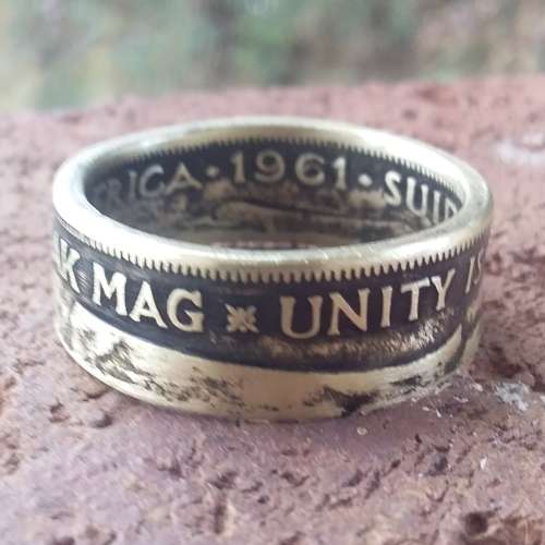 Coin Ring 1c 1961 Unity Is Strength / Eendrag Maak Mag