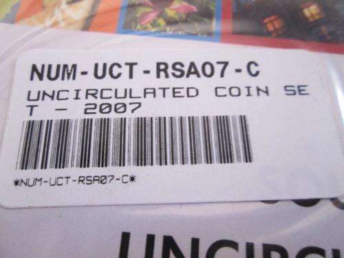 2007 Uncirculated Set, Sealed as received from the SAMint