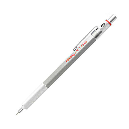 Rotring 600 mechanical pencil 0.7mm Silver