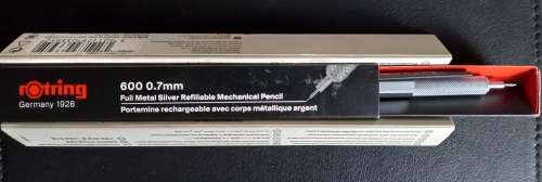 Rotring 600 mechanical pencil 0.7mm Silver
