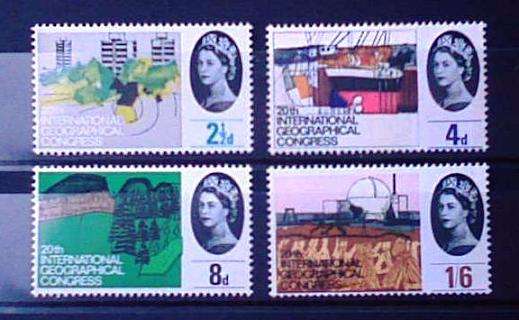 GB - (MNH) 1964 GEOGRAPHICAL CONGRESS - PHOSPHOR