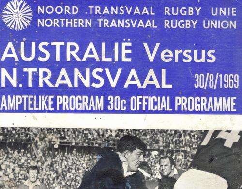 Australia versus Northern Transvaal 1969