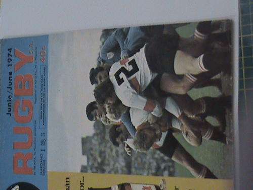 RUGBY MAGAZINE  JUNE 1974