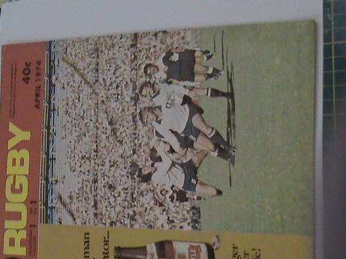 RUGBY BOOK APRIL 1974