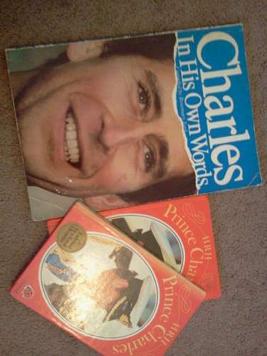 3 Books on Prince Charles - two Ladybird ones and one soft cover one