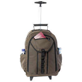 Checked Executive Rolling Backpack - BARRON - New