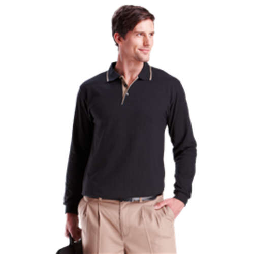 Mens 200g Original Long Sleeve Golf Shirt - 5 colours - New - BARRON - XL/XXL