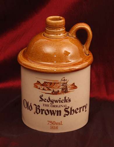 Sedgwicks Old Brown Sherry - wade bottle