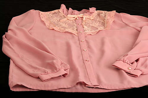 Vintage dusty pink  blouse size 36/38