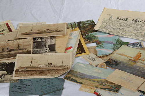 Old post cards/ cards from as early as 1910