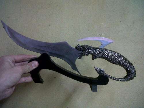 Chinese Knife on stand