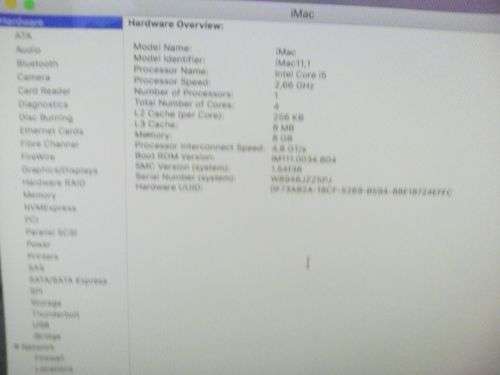 iMac 27Inch . See description for details