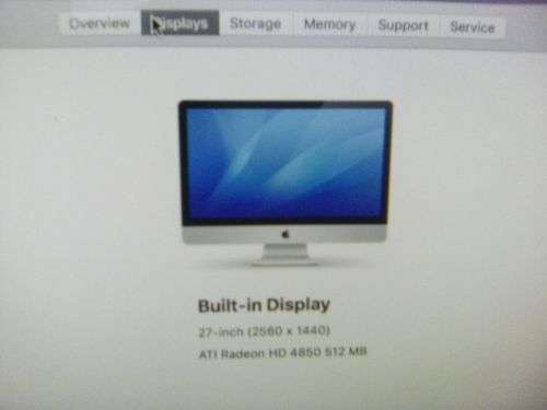 iMac 27Inch . See description for details