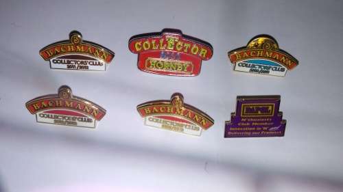 OO:HORNBY, DAPOL, AND BACHMANN COLLECTORS CLUB BADGES