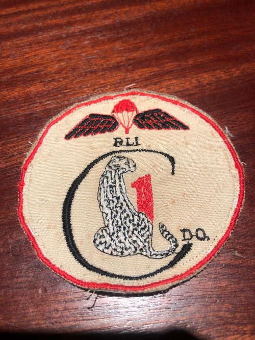 Rhodesian Army RLI 1 Commando Patch -rare -