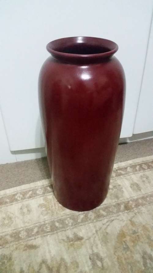 Ravishing ruby huge standing floor vase