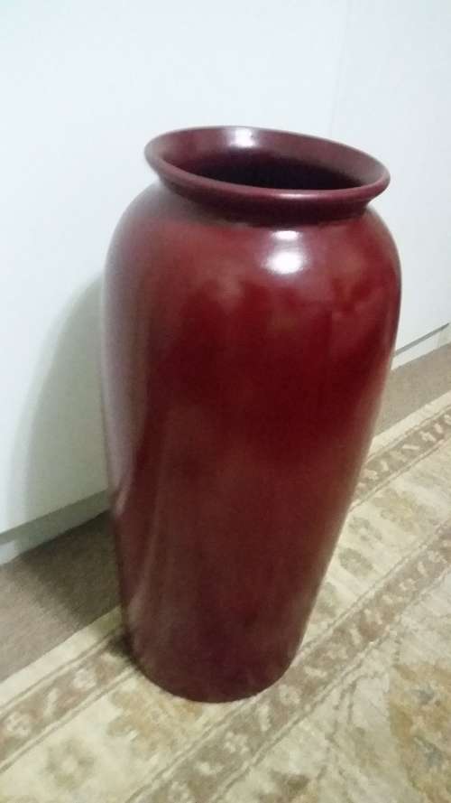 Ravishing ruby huge standing floor vase