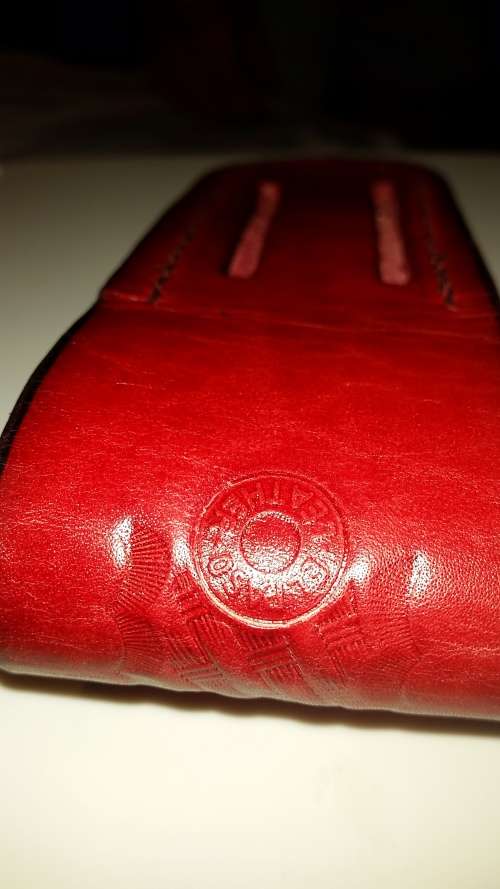 Beautiful Embossed Leather Belt Pouch