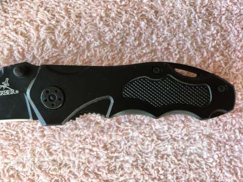 Black Gerber Pocket Knife