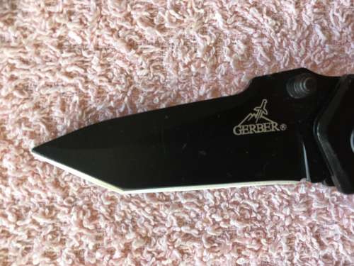 Black Gerber Pocket Knife