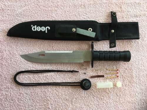 Huge Jeep Bowie Survival Knife