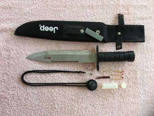 Huge Jeep Bowie Survival Knife
