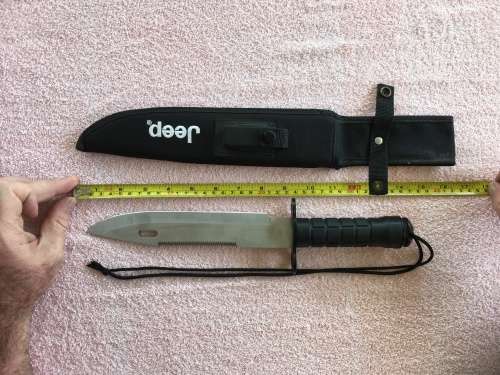 Huge Jeep Bowie Survival Knife