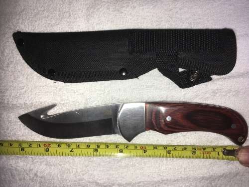 WASP hunting knife (with skinner and scabbard)