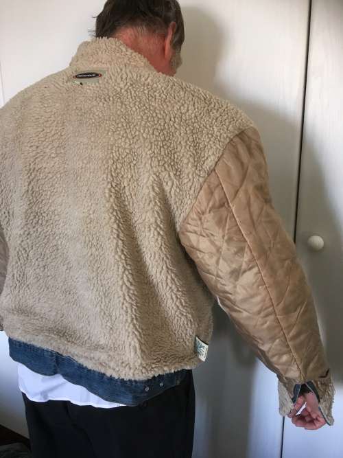 Denim, fleece linned, Bomber Jacket