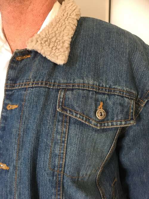 Denim, fleece linned, Bomber Jacket