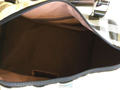 Burberry-Like Bowling bag with matching lipstick holder