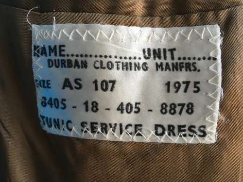 ***Sale*** SADF 1975 Dress Tunic