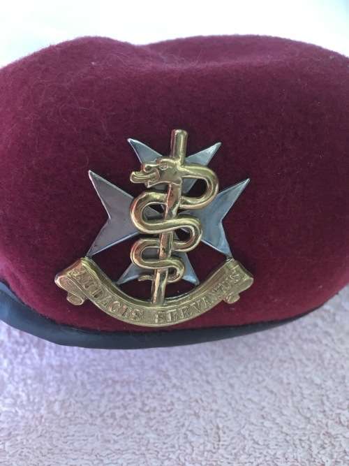 SADF Medical Services Beret with all pins in tact