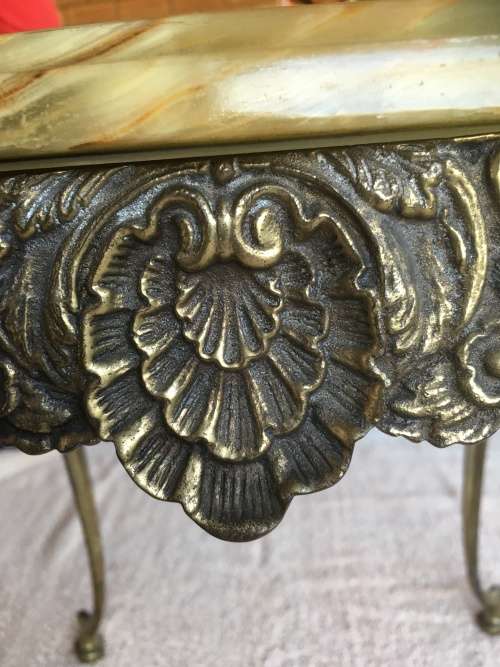 Beautiful Brass and Solid Marble coffee/side table