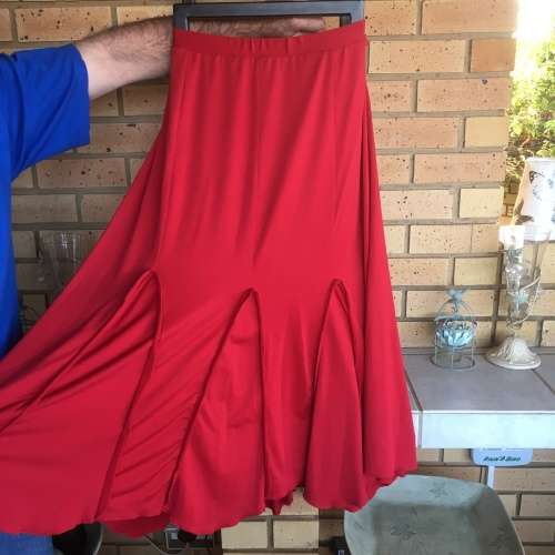Risque Red Trumpet skirt!