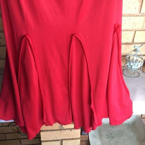 Risque Red Trumpet skirt!