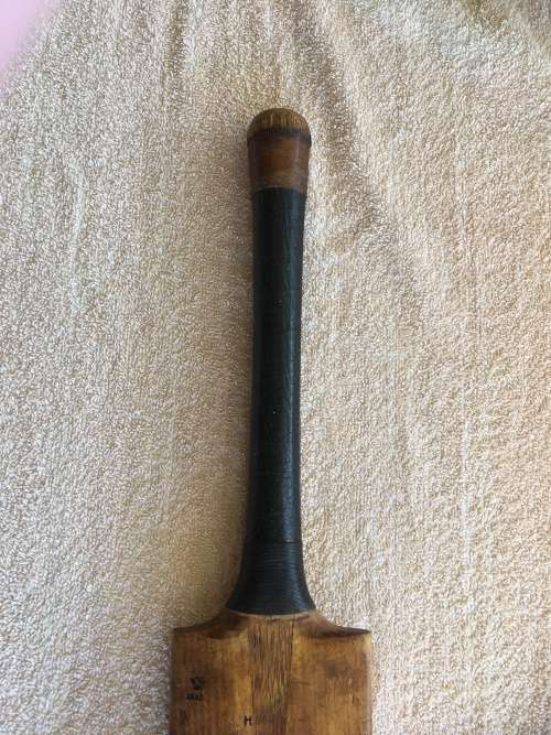 Vintage Jackie McGlew Autograph Cricket Bat