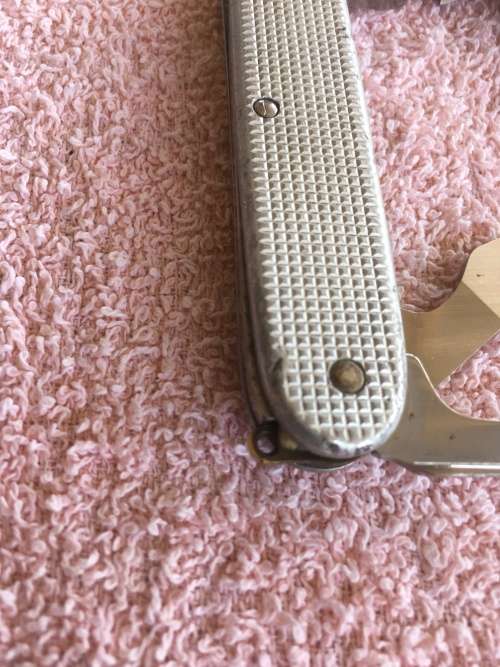 Soldier Pocket Knife (Victorinox Alox) issued to South African Army and engraved with NATO Number