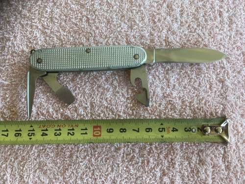 Soldier Pocket Knife (Victorinox Alox) issued to South African Army and engraved with NATO Number