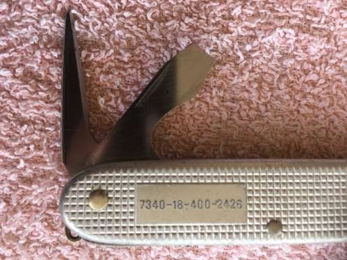 Soldier Pocket Knife (Victorinox Alox) issued to South African Army and engraved with NATO Number